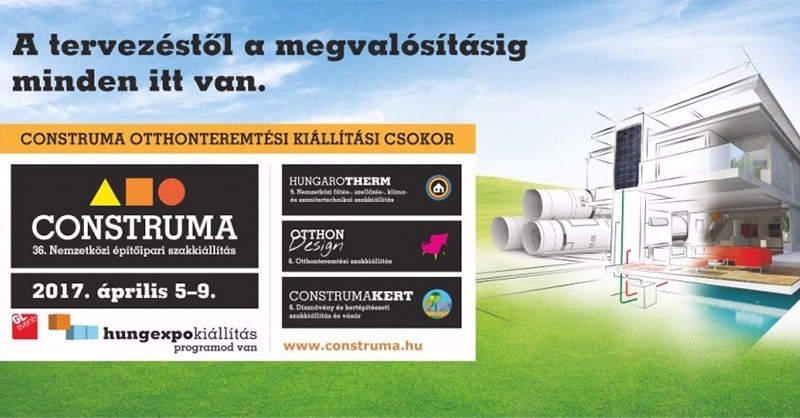 Teltházas lesz áprilisban A CONSTRUMA kiállítási csokor