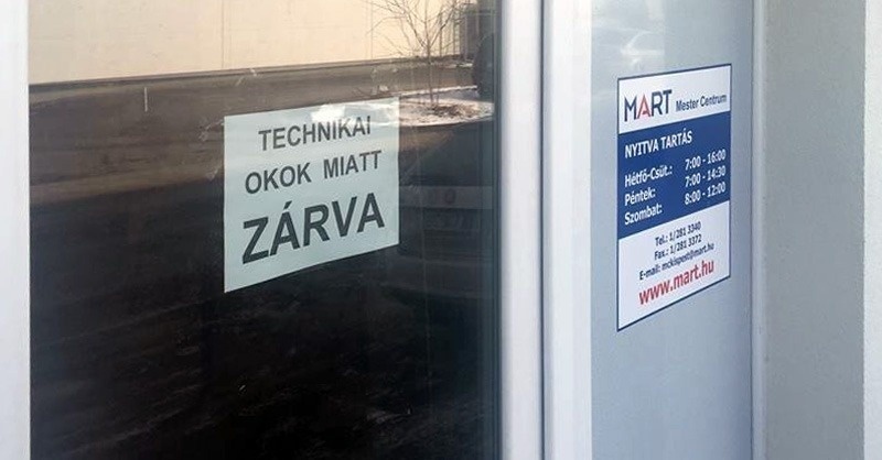 Bezárt a Mart Kft.