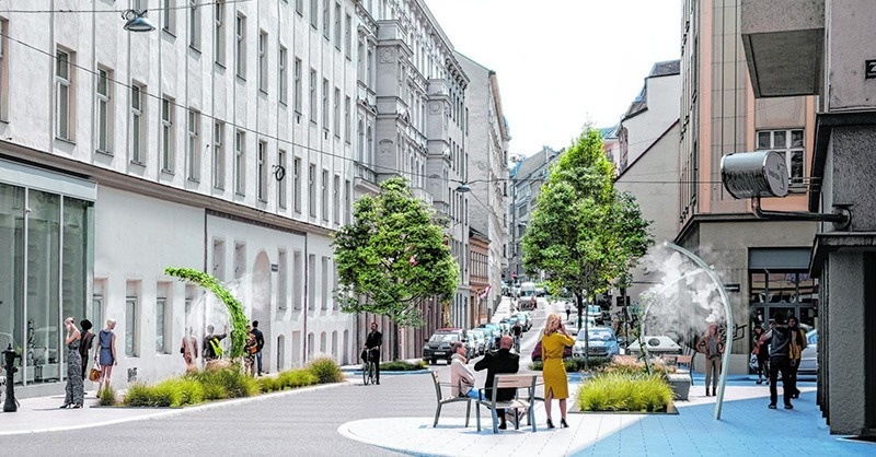 Újabb klimatizált utca Bécsben