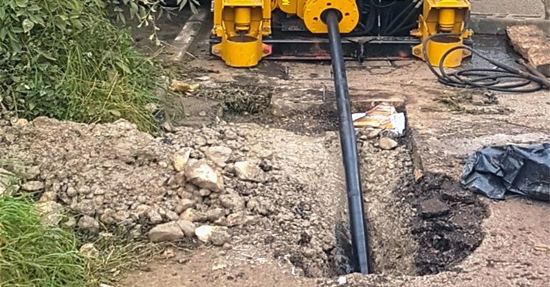 Vízcsőfektetés ásás nélkül