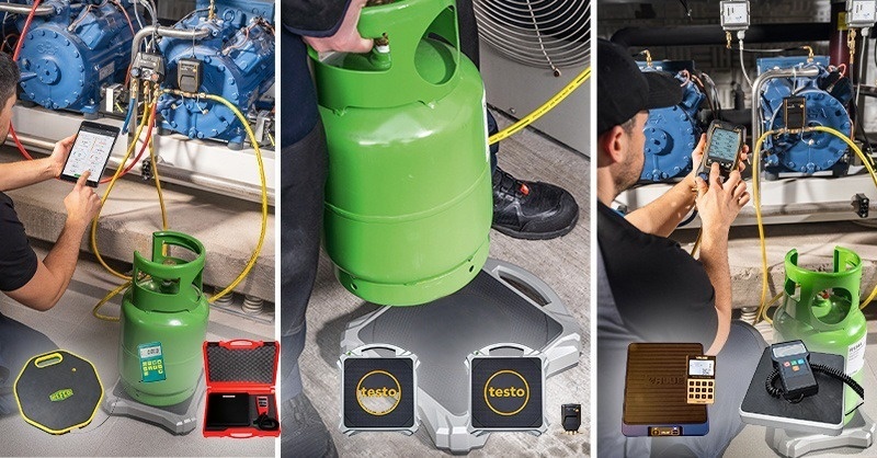 Digitális hűtőközegmérlegek