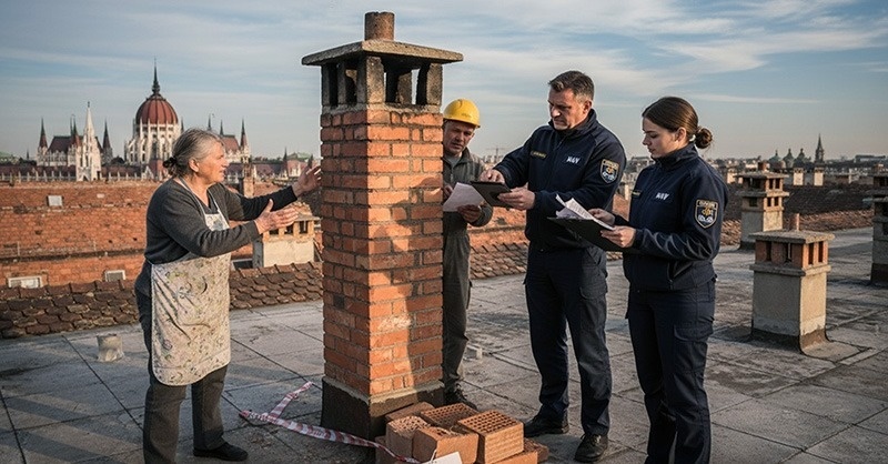 Mit keres a NAV a kémények körül?