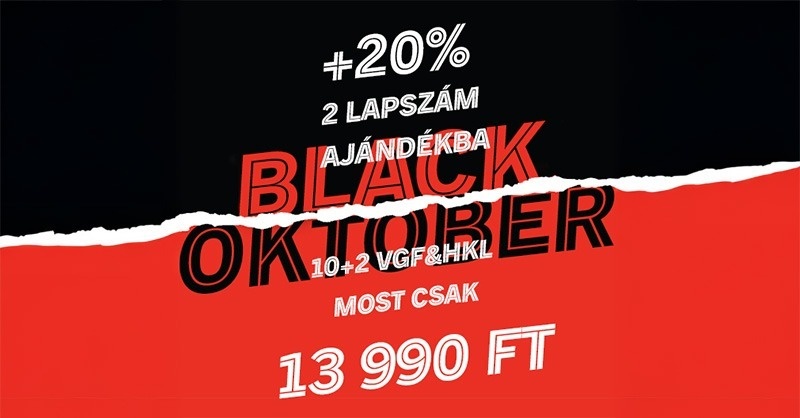 A VGF-nél BLACK OKTÓBER van!
