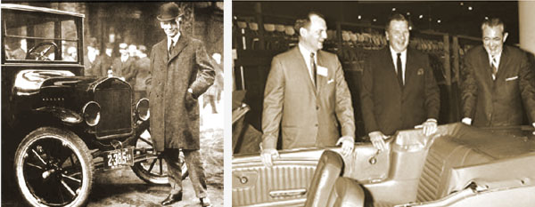Ford jó tulajdonos volt, mert felfedezte az olasz származású Lee Iacoccát is, aki a "Mustang" konstrukcióját és termelését irányította, és a Ford Motor Co.-t az USA egyik legnagyobb gépkocsigyártójává fejlesztette. Henry Ford rossz tulajdonossá akkor vált, amikor féltékenységből kirúgta az egyik legjobb emberét, aki elment a Chryslerhez, azt is felvirágoztatta, és nagy konkurenciát teremtett egykori gazdájának.