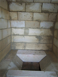 3. ábra Az alsó tűztérkamra ferde hátsó fallal.