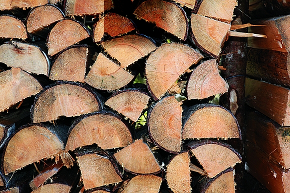 5. kép: Helytelen a nedves fa elégetése is. Bár ez többletköltséget is okoz annak, aki ilyen fával tüzel, de a környezet szempontjából a gondot a PM10-kibocsátás megnövekedése jelenti.